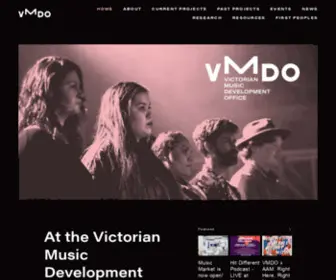 Vmdo.com.au(Victorian Music Development Office) Screenshot