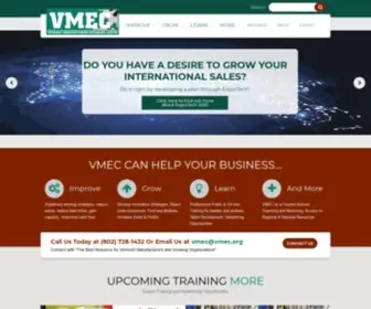 Vmec.org(Vermont Manufacturing Extension Center) Screenshot