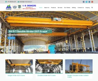 Vmecranes.in(EOT Crane Manufacturer in Mumbai) Screenshot