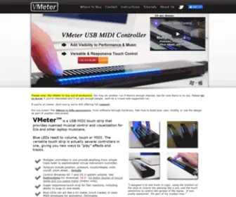 Vmeter.net(USB MIDI Touch Strip Controller & Display) Screenshot