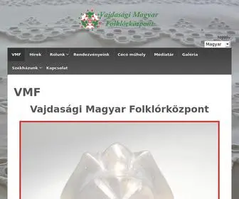 VMF.org.rs(Vajdasági Magyar Folklórközpont) Screenshot