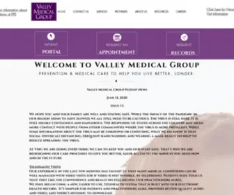 VMgma.com(Valley Medical Group) Screenshot