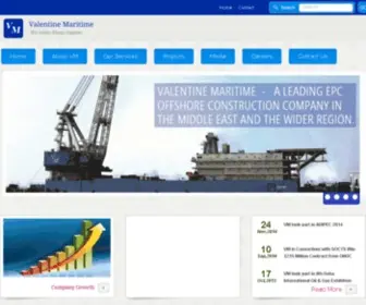 Vmgulf.com(Valentine Maritime (VM)) Screenshot