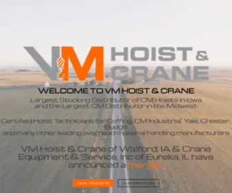 Vmhoist.com(Crane Equipment & Service) Screenshot