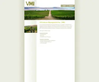 Vmi-INC.com(Viticultural Management Inc) Screenshot