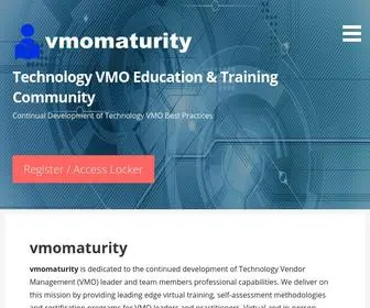 Vmomaturity.com(Technology VMO Education & Training Community) Screenshot