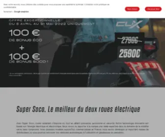 Vmotosoco.fr(Super SOCO France) Screenshot