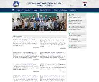 VMS.org.vn(Vietnam Mathematical Society (VMS)) Screenshot