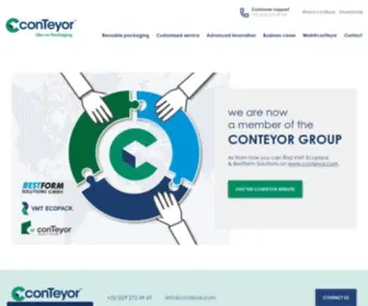 Vmtecopack.com(VMT Ecopack and Bestform Solutions are now member of the conTeyor group) Screenshot