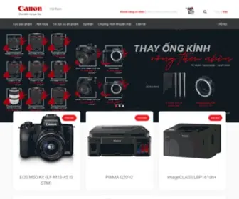 VN.canon(Các sản phẩm của canon có mặt tại việt nam từ đầu những năm 1980 thông qua các nhà phân phối được uỷ quyền) Screenshot