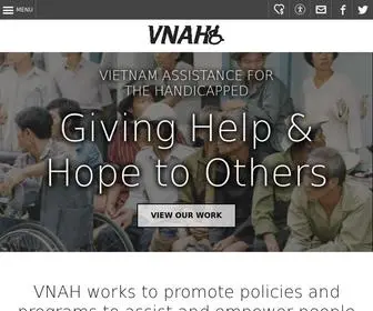 Vnah-HEV.org(VIETNAM ASSISTANCE FOR THE HANDICAPPED) Screenshot