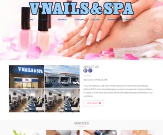 Vnailsnspaormondbeach.com(Nail salon) Screenshot