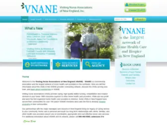 Vnane.org(Visiting Nurse Association of New England) Screenshot