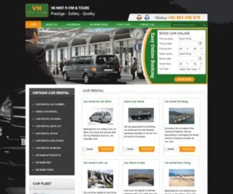 Vncarrental.com(Vietnam car rental) Screenshot