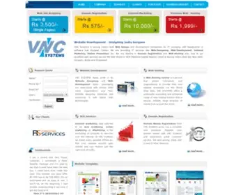 VNC.ind.in(Web Development Designing Hosting Services SEO Company Gurgaon India) Screenshot