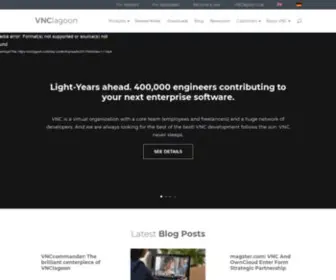 VNclagoon.com(VNC strongly believes in the power of Open Source development. And VNC) Screenshot