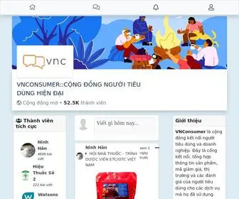 Vnconsumer.com(Cộng đồng người tiêu dùng hiện đại) Screenshot