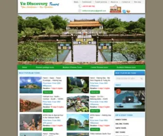 Vndiscoverytours.com(Vietnam Tours) Screenshot