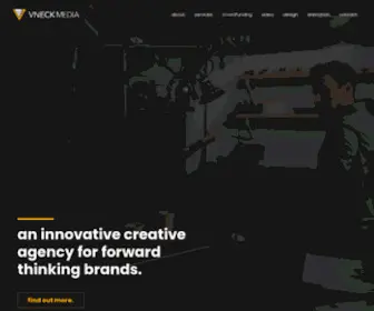 Vneck.media(Creative agency for forward thinking brands) Screenshot