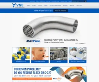 Vnestainless.com(VNE Stainless) Screenshot