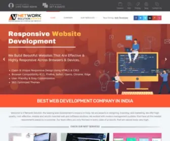 Vnetworksolution.com(#1 Best Website Design Company In India) Screenshot