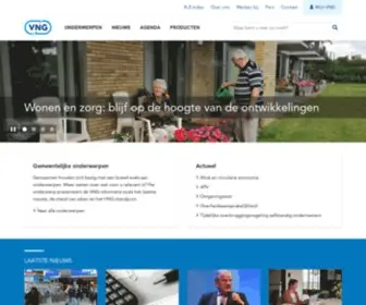 VNG.nl(Vereniging van Nederlandse Gemeenten) Screenshot