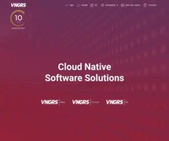 VNGRS.com(Cloud Native Software Solutions) Screenshot