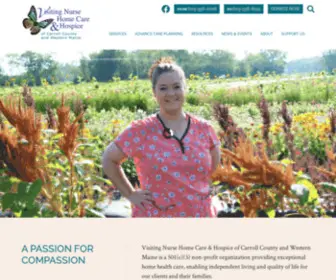VNHCH.org(Visiting Nurse Home Care & Hospice of Carroll County and Western Maine) Screenshot