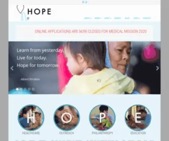 Vnhope.org(Medical Missions in Vietnam) Screenshot