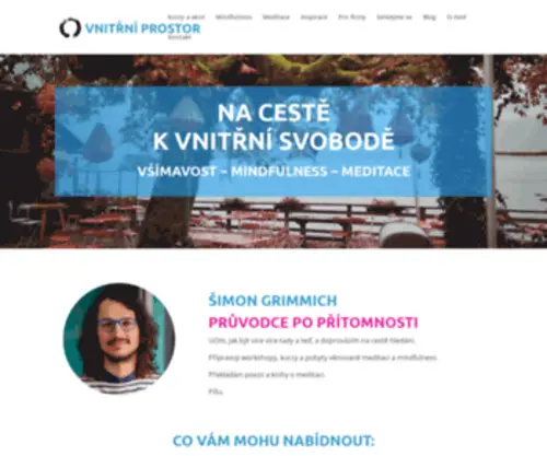 Vnitrniprostor.cz(Kurzy mindfulness a meditace) Screenshot