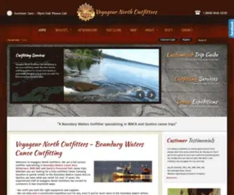 Vnorth.com(Voyageur North Outfitters specializes in Boundary Waters (BWCA)) Screenshot