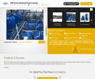 Vnsenviro.org(VNS Enviro Biotechq Private Limited) Screenshot