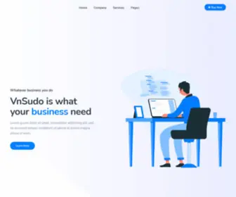 Vnsudo.com(VnSudo Saas Software Startup Website Template) Screenshot