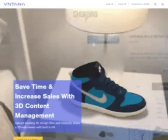 Vntana.com(3D & Augmented Reality eCommerce Platform) Screenshot