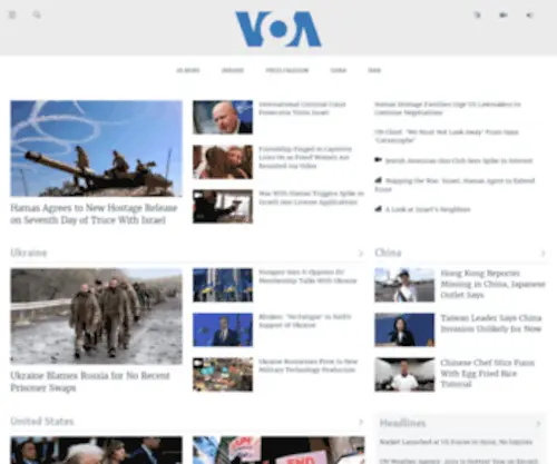 Voanews.com(English news from the Voice of America. VOA) Screenshot