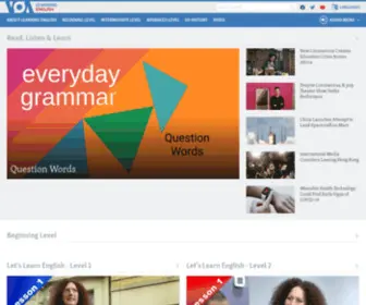 Voaspecialenglish.org(Learn American English with English language lessons from Voice of America. VOA Learning English) Screenshot