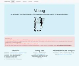 Vobog.be(De recreatieve volleybalcompetitie in Oost) Screenshot