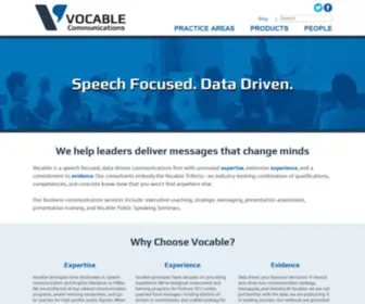 Vocablecommunications.com(Vocable Communications) Screenshot