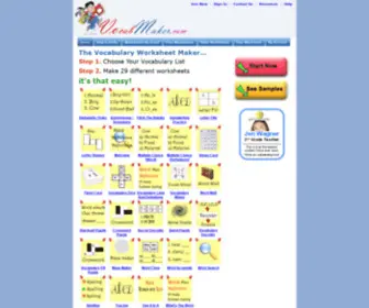 Vocabmaker.com(VocabMaker) Screenshot