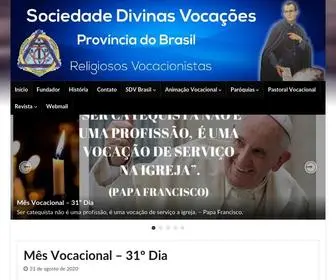 Vocacionistas.org.br(Sociedade das Divinas Vocações) Screenshot