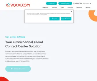 Vocalcom.com(Simplify customer interactions with all) Screenshot