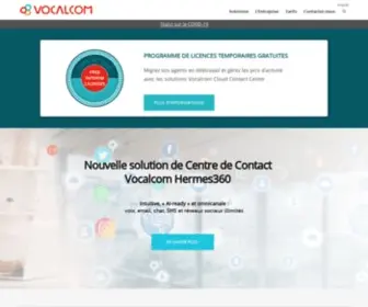 Vocalcom.fr(Solution Centre d'Appel et de Relation Client) Screenshot