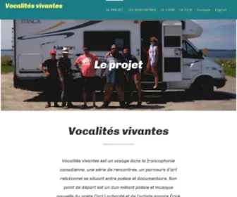 Vocalites.ca(Vocalités vivantes) Screenshot