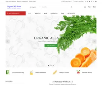 Vocalorganic.com(Organic All Store) Screenshot