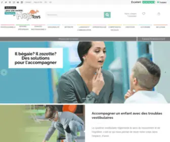 Vocaludik.fr(HOPTOYS Jouets et solutions ludiques adaptés à l'apprentissage et la rééducation d'enfants & seniors porteurs de handicap) Screenshot