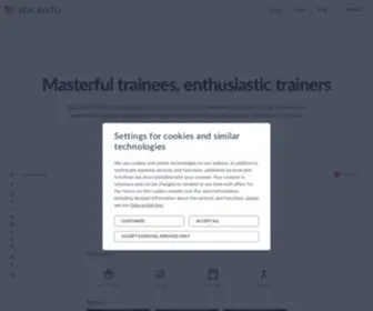 Vocanto.com(The leading learning platform for trainees) Screenshot