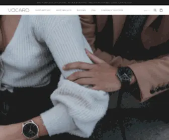 Vocaro.com.au(Shop VOCARO Minimalist Slimline watches and wallets for men and women) Screenshot