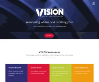 Vocation-Network.org(VISION Vocation Network for Catholic Religious Life &amp; Priesthood) Screenshot