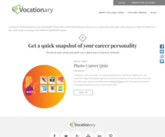 Vocationary.com(Free Career Test Matches Your Personality to Your Ideal Job) Screenshot