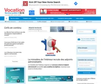 Vocationservicepublic.fr(Vocation Service Public) Screenshot